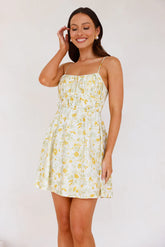 Hammock Afternoons Mini Dress Yellow
